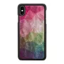 Schutzhülle iKins für iPhone XS Max – Wasserblumen-Design, Schwarz
