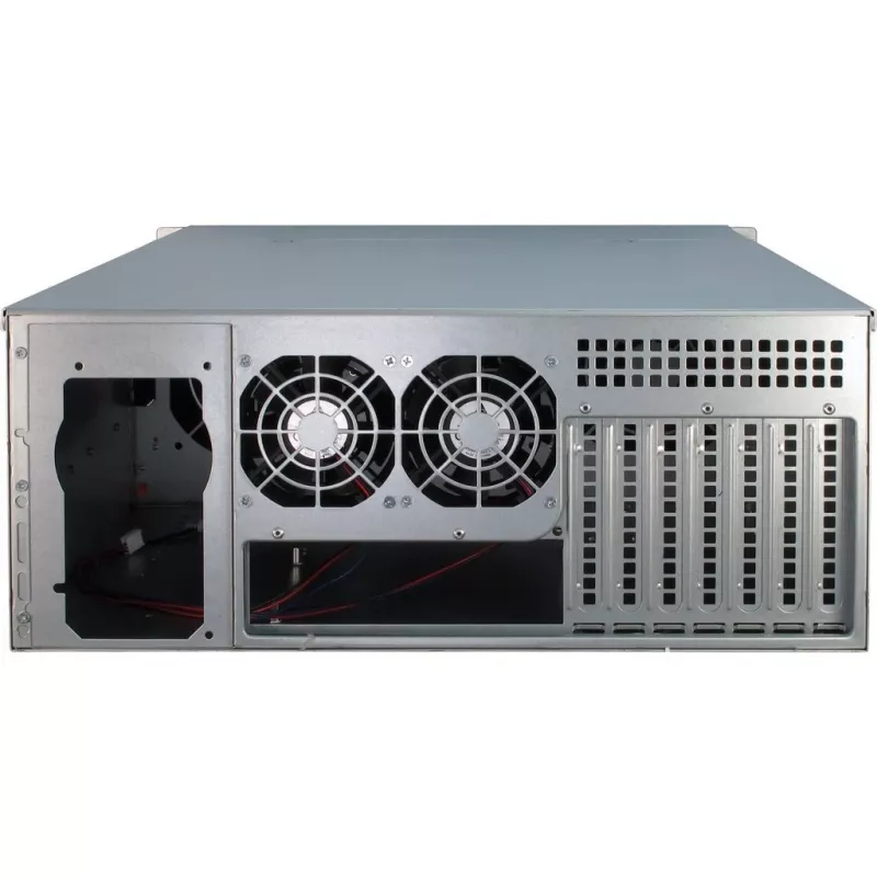 Server-Gehäuse Inter-Tech 4U-4424 Rack Schwarz, Silber
