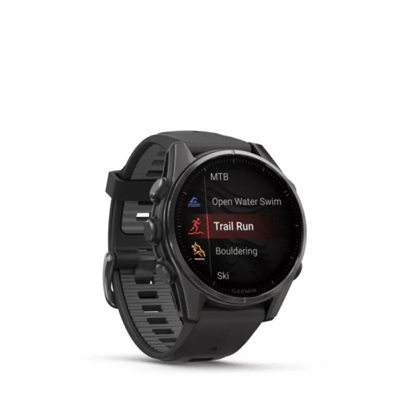 Garmin fenix 8 3,3 cm (1,3) AMOLED 43 mm Digital 416 x 416 Pixel Touchscreen Schwarz Wi-Fi GPS (Satellit)