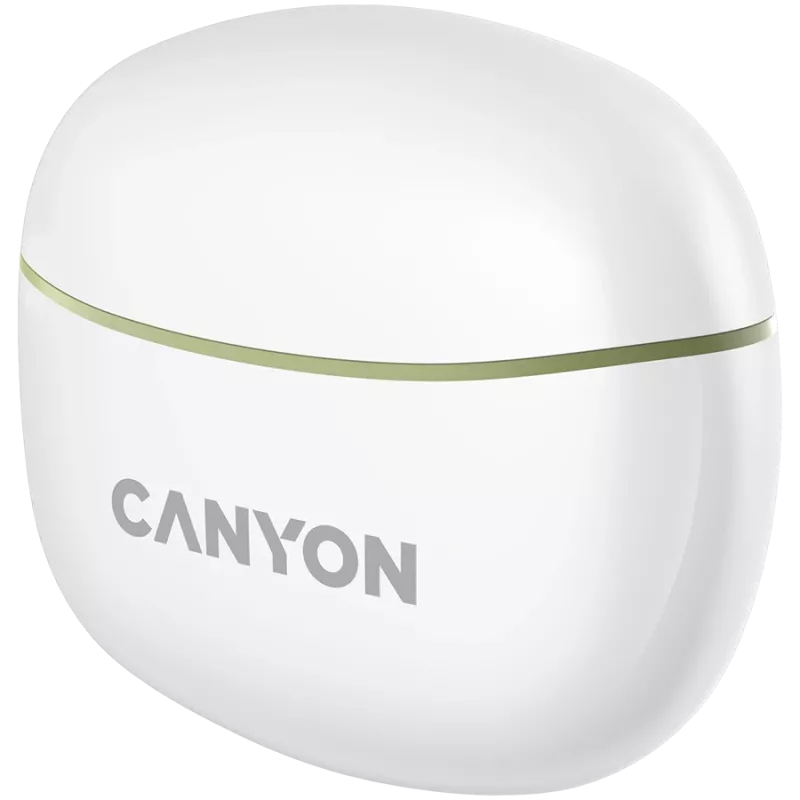 CANYON In-Ear-Kopfhörer TWS-5, Grün Bluetooth 5.3, Touch-Steuerung, Ladeeingang: USB-C