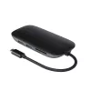 Laptop-Dock AUKEY CB-C71 — 3x USB‑C (USB 3.2 Gen1), HDMI, RJ‑45, MicroSD, USB PD 100 W, 0,15 m Kabel, schwarz