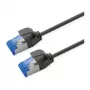 ROLINE Patchkabel Cat.6A (Klasse EA) S/FTP (PiMF), LSOH, PoE, schwarz, 1 m