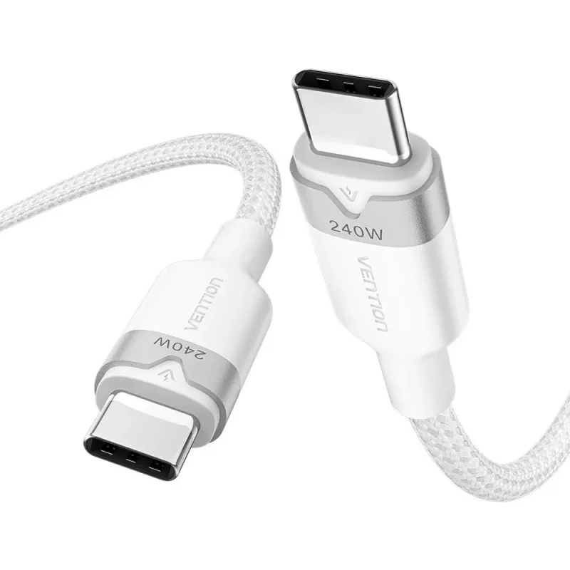 USB-C auf C 2.0 Vention PD 3.1 5A 240W 2m WH Kabel