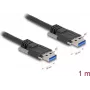 USB-Kabel DeLOCK 80997 USB 3.2 Gen 1 1 m USB A Schwarz