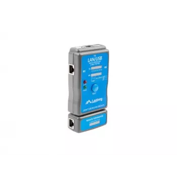 Lanberg NT-0403 Netzwerkkabeltester PoE-Tester Blau