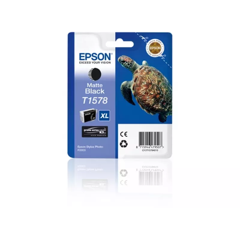 Epson T1578 Tintenpatrone 1 Stück Original Hohe (XL) Reichweite Schwarz