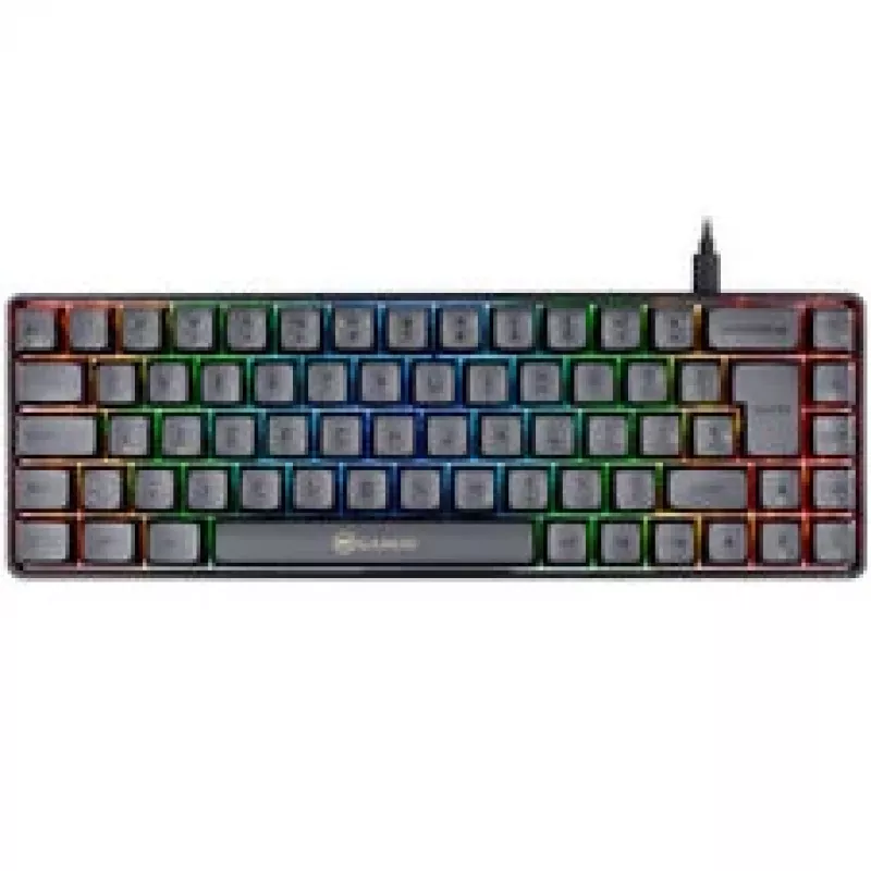 GAMIAC TKL69G SF Gaming Tastatur, Kailh Blau – schwarz/grau