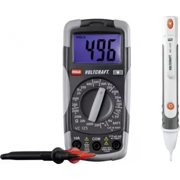 VOLTCRAFT DT-TEST-KIT 150 Hand-Multimeter digital CAT III 600 V Anzeige (Zählungen): 2000 (1214405)