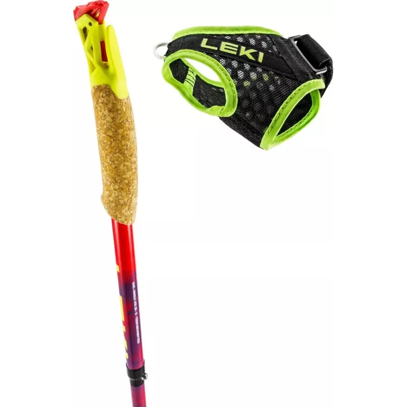 Trekkingstöcke Leki TRL Ultratrail FX One 115 cm, rot