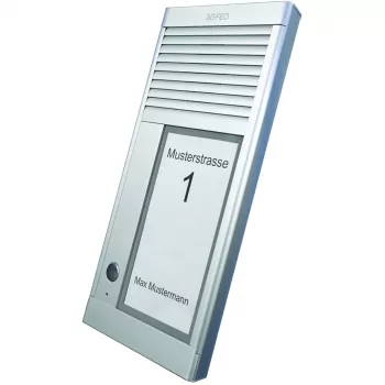 AGFEO DoorSpeak 1, Kabelgebunden, IP33, Aluminium, Aluminium, Wand, 115 mm