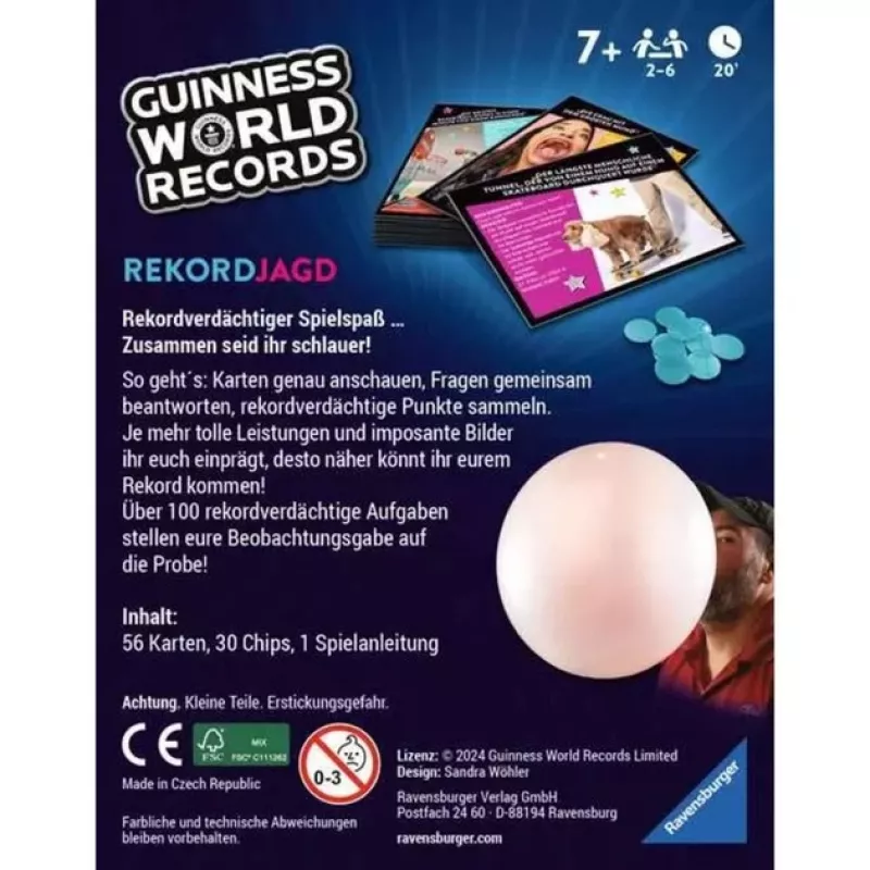 Guinness World Records - Rekordjagd, Kartenspiel