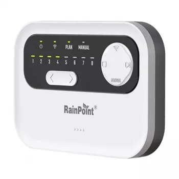 Sprinklersteuerung RainPoint HIC801W WiFi — 8-Zonen-Bewässerungscomputer, Wi‑Fi-Konnektivität