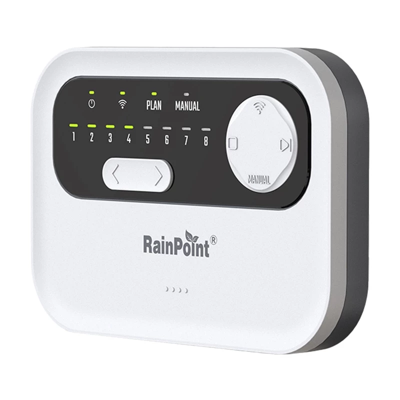 Sprinklersteuerung RainPoint HIC801W WiFi — 8-Zonen-Bewässerungscomputer, Wi‑Fi-Konnektivität
