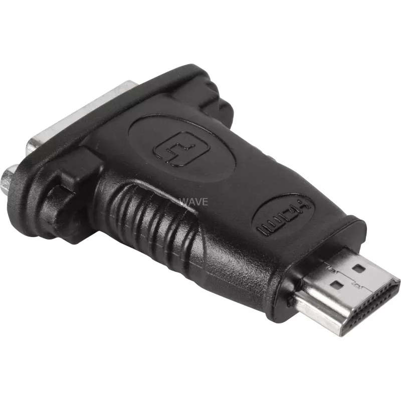Wentronic Goobay HDMI™ / DVI-D Adapter, HDMI Standard-Stecker (Typ A), Schwarz – 19-pol. HDMI™-Stecker>DVI-D (24+1) Buchse (68098)