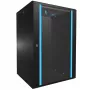 Wandmontiertes Rack Extralink Rackmount-Schrank 18U 600x600 Schwarz Schlüsselschloss