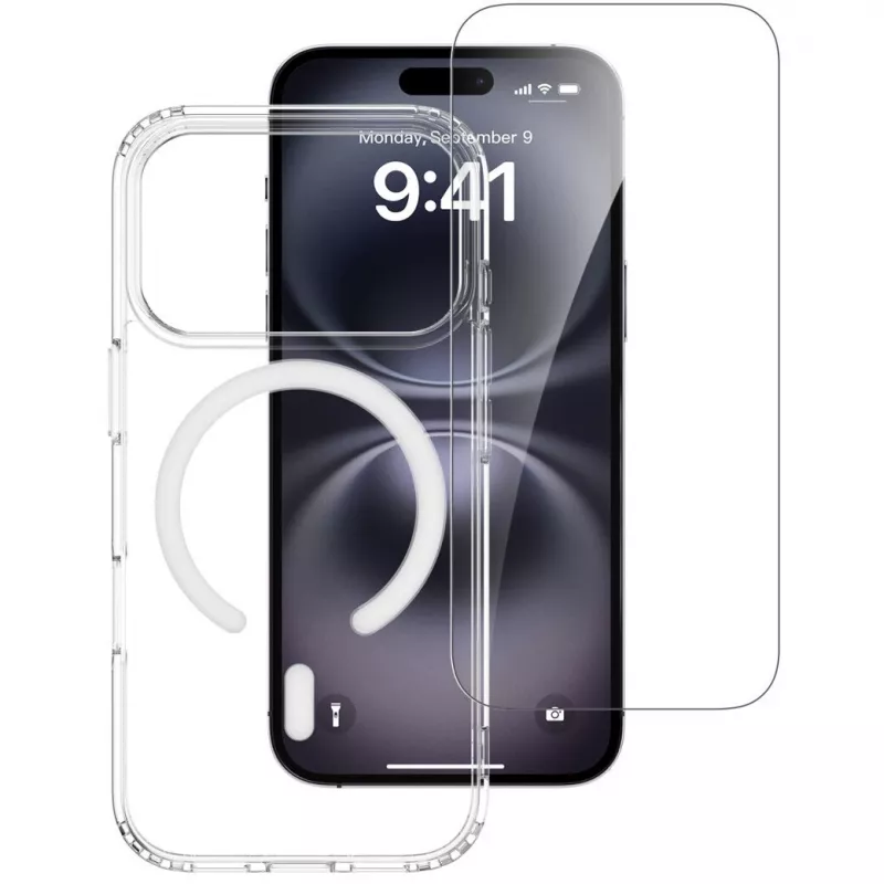 4smarts 360° Premium Protection Set für Apple iPhone 17 Pro, MagSafe-kompatibel, Transparent