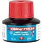 Marker-Nachfülltinte Edding FTK 25, rote Tintennachfüllung 25 ml, kompatibel mit edding 380/383
