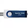 USB-Flash-Laufwerk PATRIOT Xporter X550 128 GB, Dual-Interface USB-A und USB-C 3.2 Gen 1, blau/weiß