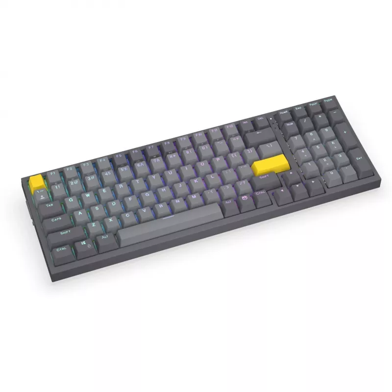 Celeris 1800, Gaming-Tastatur Grau, US-Layout, ENDORFY Yellow von Gateron