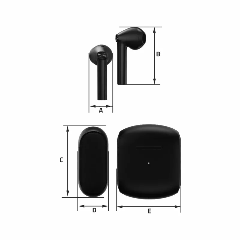Kopfhörer Manta MTWS010B Rytmo X TWS Schwarz