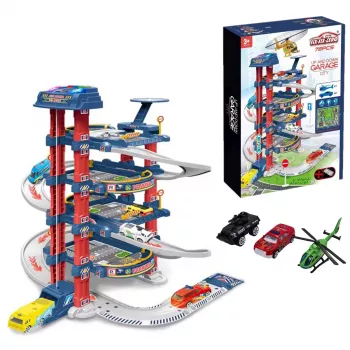 Extralink Kids | Parkhaus | Garage mit elektrischem Lift Spielzeugautos für Kinder