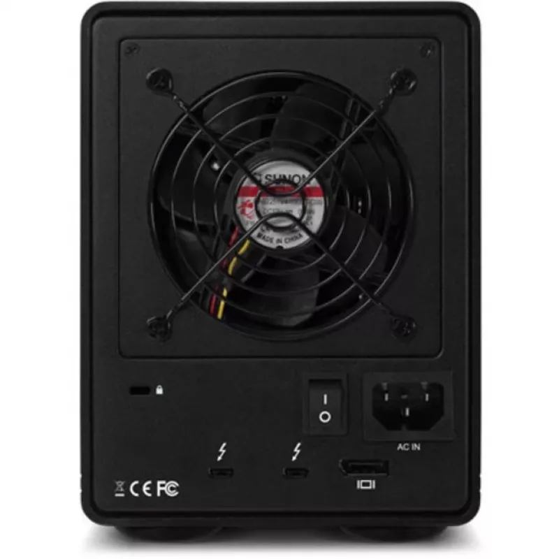 ThunderBay 4 - RAID 5 (schwarz, 4-Bay Storage Enclosure mit Dual Thunderbolt 3 Ports)