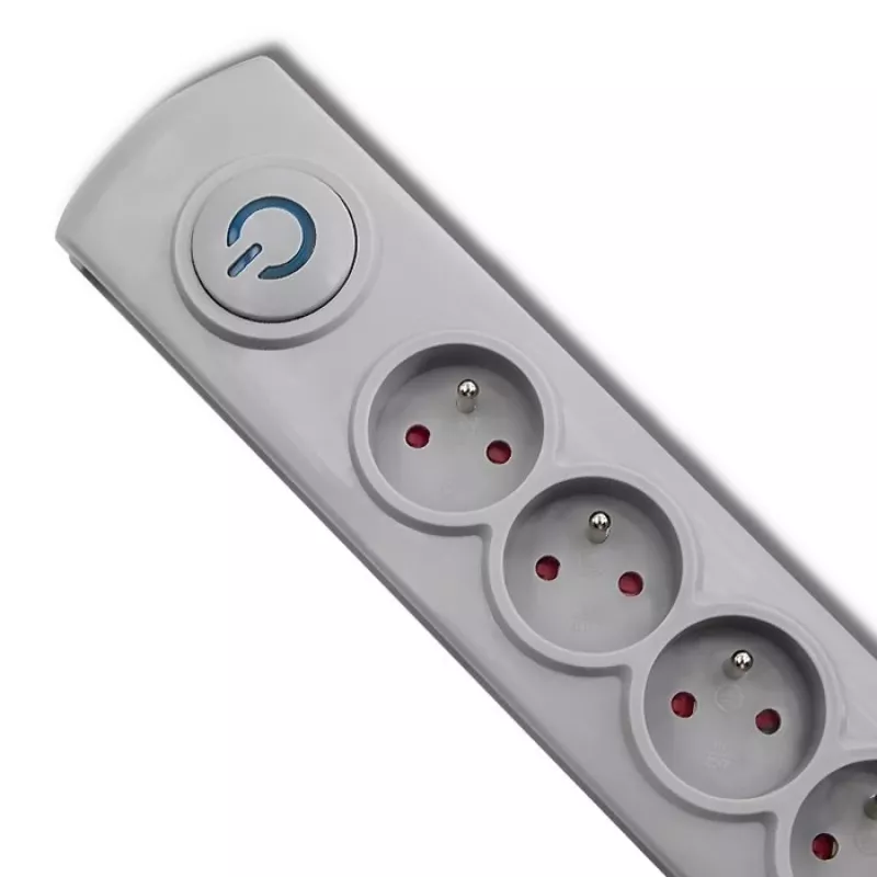 Überspannungsschutz Qoltec 50270 Grau 5 AC Steckdosen 230V