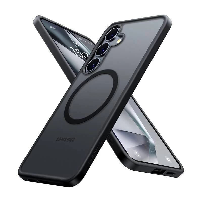 Torras Guardian Magnetische Hülle mit Ständer für Galaxy S25+, Schwarz (X00FX2230)