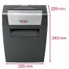 Rexel Momentum X406 Aktenvernichter mit Kreuzschnitt P4, Partikelschnitt, 4 x 28 mm, 15 L, 125 Blatt, 70 dB, Tasten