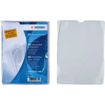 ID-Halter Herma 1330, transparente Polypropylen-Hülle, 95 x 135 mm