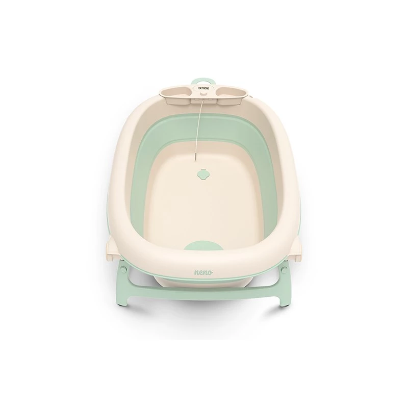 Babybadewanne neno LUCY STAND faltbar mit Gestell, rechteckig, 1 Ablage, max. Belastung 30 kg, weiß