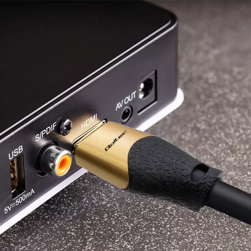 Qoltec 50357 HDMI-Kabel 5 m HDMI Typ A (Standard) Schwarz
