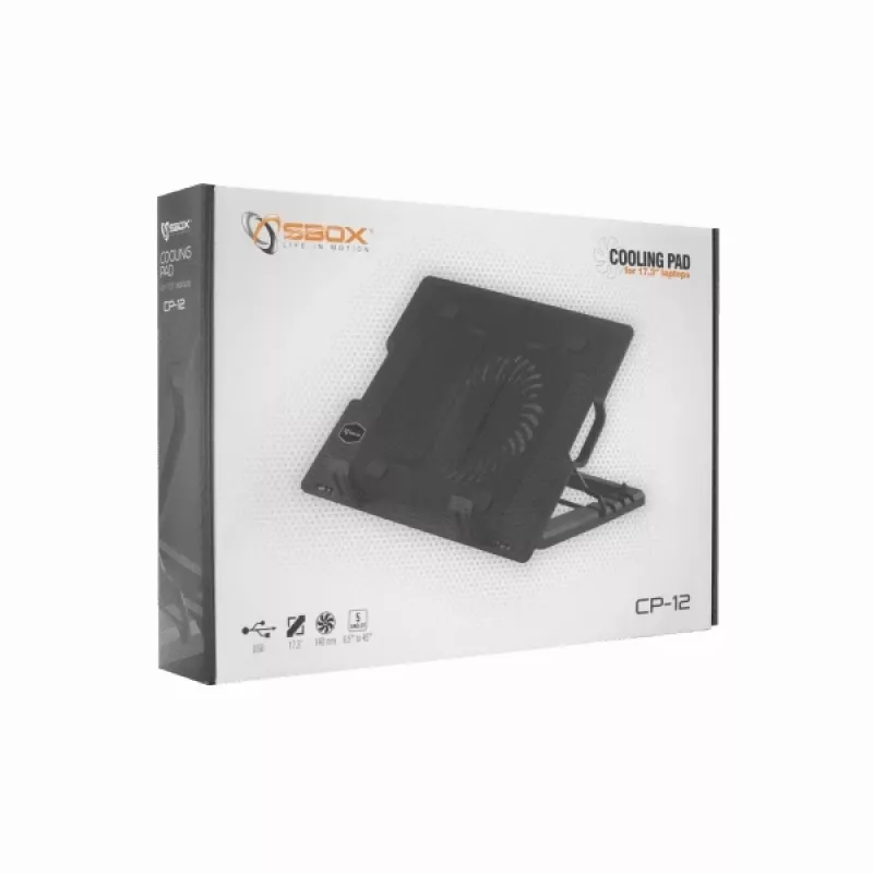 Sbox CP-12 Laptop-Kühlpad für 17,3 Zoll