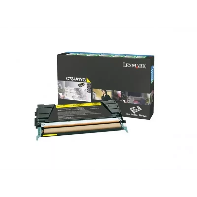 Lexmark - Tonerpatrone - 1 x Gelb - 6000 Seiten - LRP / LCCP (C734A1YG)
