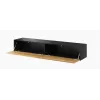 Cama Wohnzimmer-Schrankset VIGO 23 schwarz/Wotan-Eiche