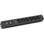 Stromverlängerungskabel Bachmann Primo 2 2m 6 AC-Steckdosen Schwarz