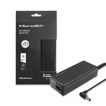 Qoltec 51774 Netzteil für LG Monitor 25W | 1,3A | 19V | 6,5 * 4,4 + Netzkabel
