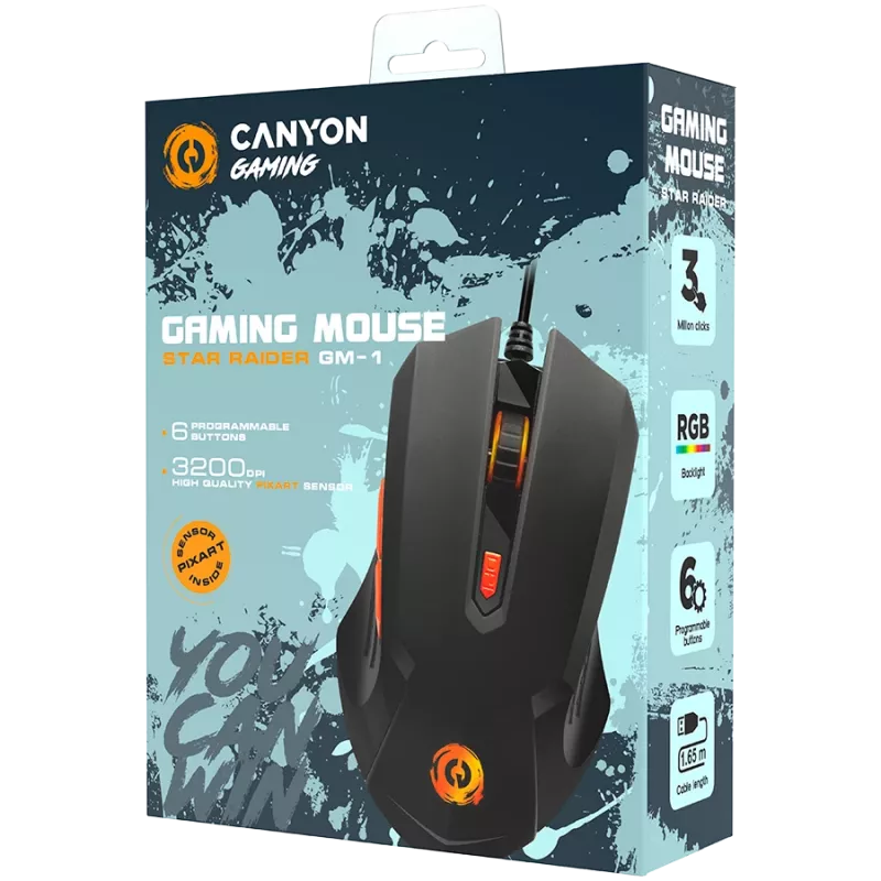 Gaming-Maus Canyon Star Raider USB Typ-A