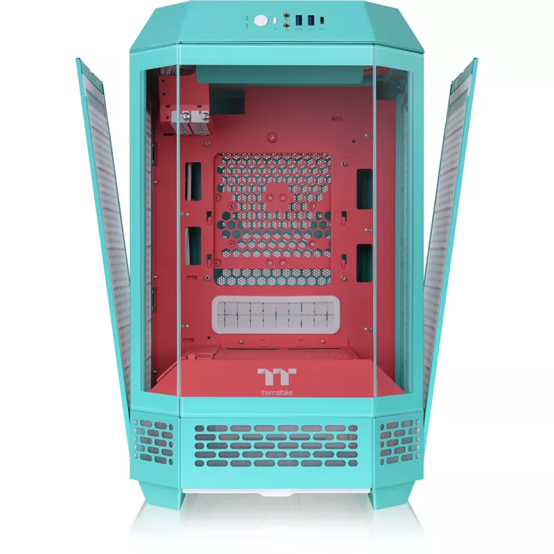 The Tower 250, Tower-Gehäuse mint/beere, Tempered Glass