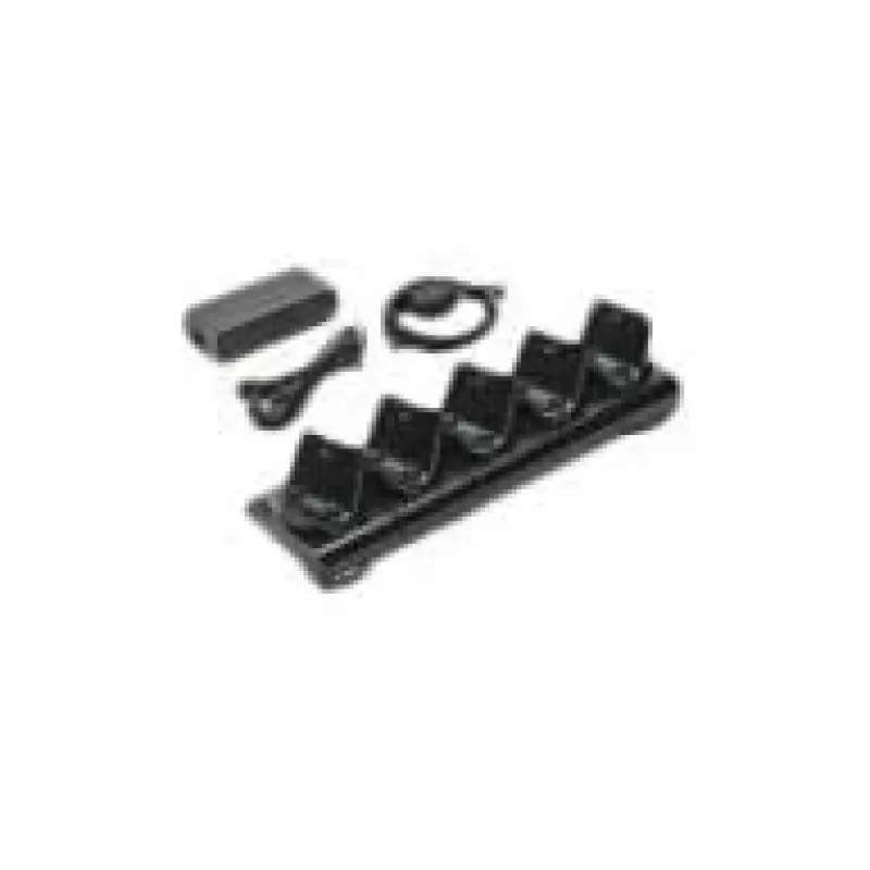 Batterieladegerät Zebra CRD-MPM-5SCHGEU1-01, Netzstrom, Innenbereich, Schwarz, inklusive DC-Kabel