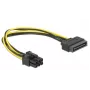 Delock 82924 SATA 15-polig auf 6-polig PCI Express Stromkabel