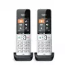 Gigaset COMFORT 500HX duo Analog/DECT Telefon Anruferkennung Schwarz, Silber