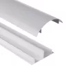 Aluminium-Kabelabdeckleiste MACLEAN MC-814 S, silber – Aufputz-Kabelkanal