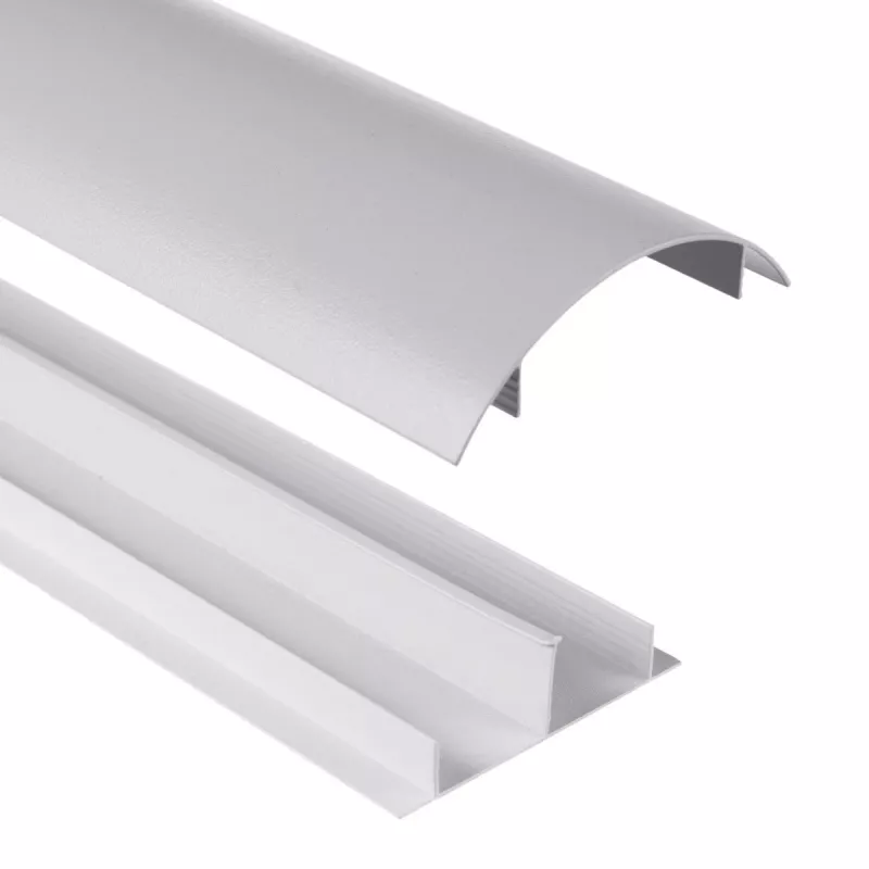 Aluminium-Kabelabdeckleiste MACLEAN MC-814 S, silber – Aufputz-Kabelkanal