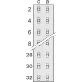 SCHROFF Female Header - Female Header D32, LOETOESE (69001698)