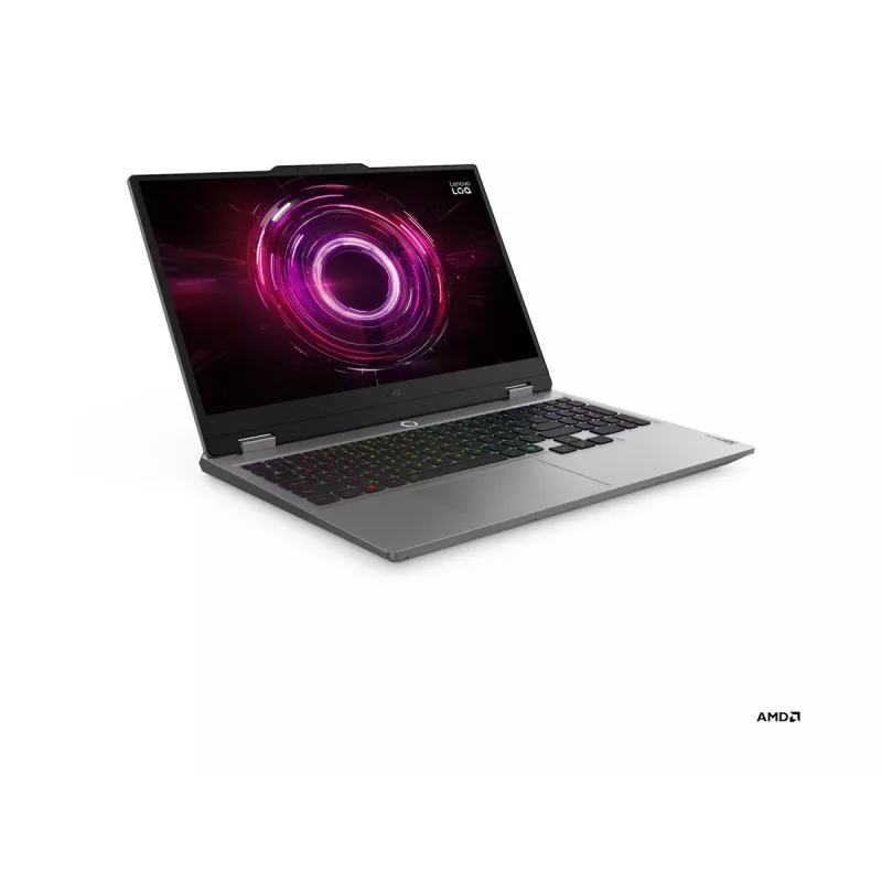 Laptop Lenovo LOQ Ryzen 5, 15,6 Zoll FHD IPS 144Hz, 16GB RAM, 512GB SSD, NVIDIA RTX 5050 8GB, Windows 11 Home (Luna Grey)
