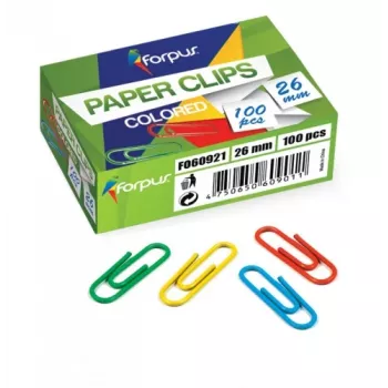 Clips Forpus, farbig, 26 mm, rund (100) 1104-008