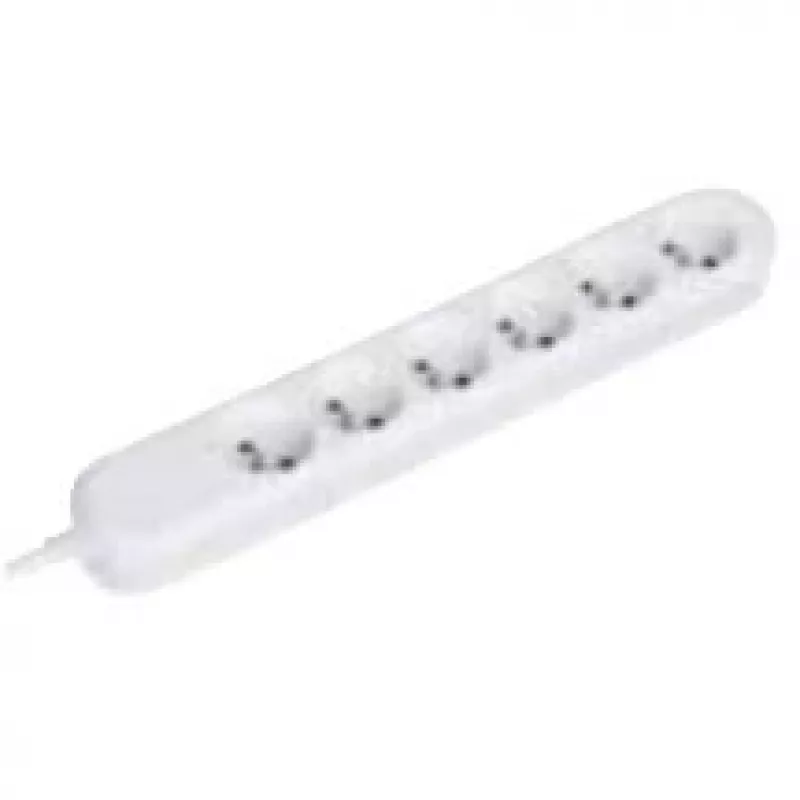 Power Extension Bachmann 381.247K 1,5 m 6 AC Outlets Weiß