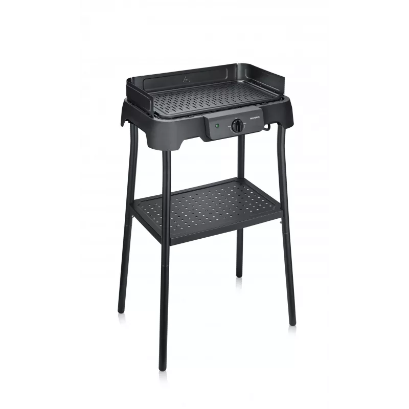 Tisch-Elektrogrill SEVERIN PG 8596, 2000 W, rechteckiger Rost, schwarz, Drehregler