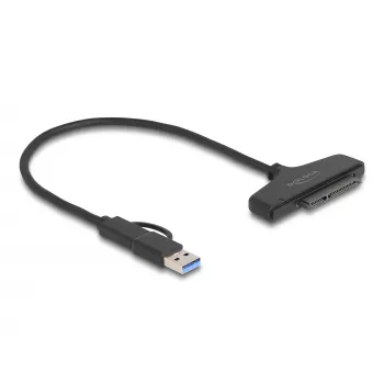 DeLOCK USB auf SATA Konverter 6 Gb/s USB Type-C Type-A 0,3m